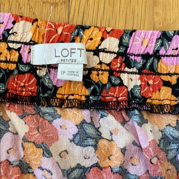 Loft Floral Ruffle Skirt - Pink and Orange - Picture 3 of 3